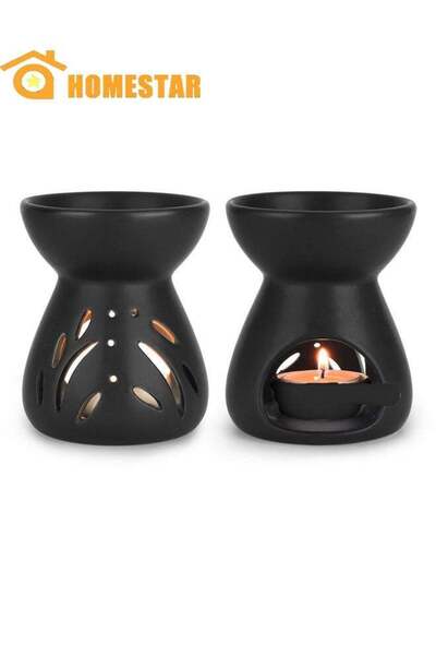 Generic 2 Pack Essential Oil Candle Warmers, Burner Wax Melt, Ceramic Oil Bur...