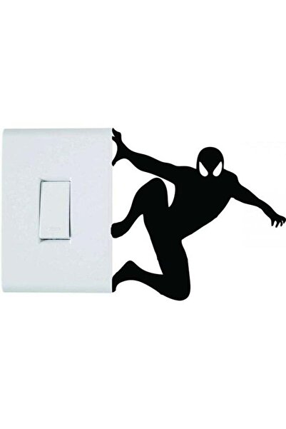 Generic Spider Man Wall Sticker Black 10X10centimeter