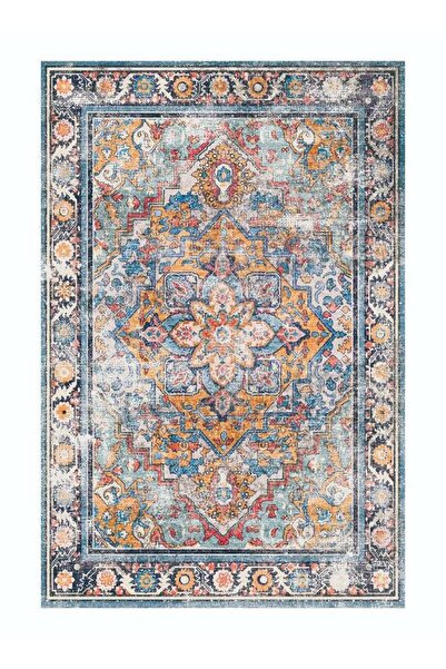 Generic Carpet Rug Anti-Slip- Size- 153 x 214 (5x7 ft) | Color- Maroon & Navy...