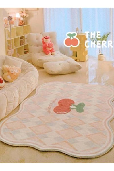 Generic Carpet, (60x60cm) cherry diamond pattern, imitation cashmere, non sli...
