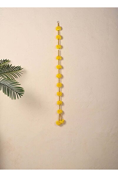 Generic Madhoor Beads Decorative Latkan Door Hanging Gold-Tone White Cream fo...