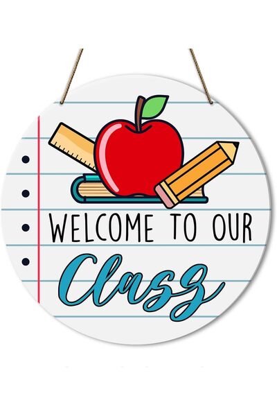 Generic ARS Welcome to Our Class Sign for Classroom Door Decor, Classroom Wel...
