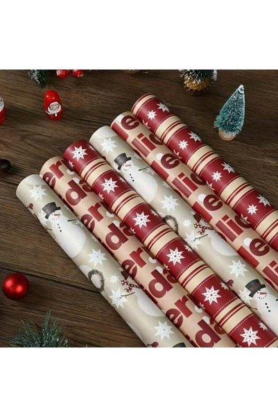 Generic 6pcs Christmas Gift Wrapping Paper Set, Christmas Designs, Traditiona...