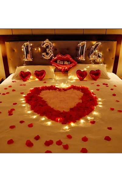 Generic 500pcs Artificial Rose Petals Suitable For Valentine's Day Wedding Pa...