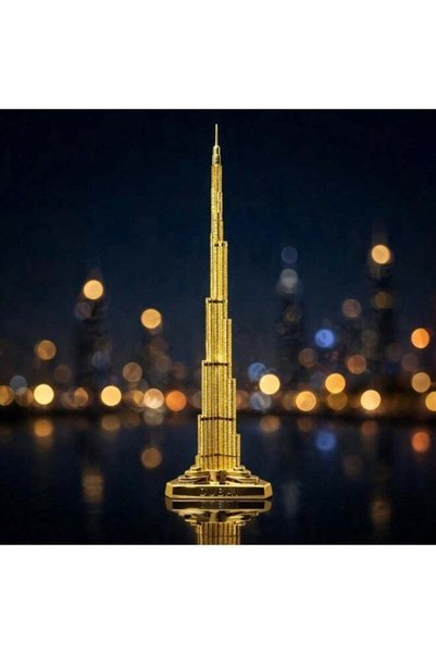 Generic Dubai Burj Khalifa Metal Showpiece 24.5 cm (9.65 Inches) | Premium 24...