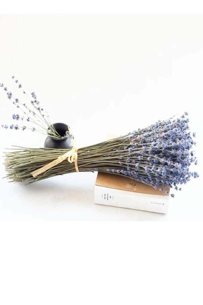 Generic Natural Dried Lavender Bouquet, 15.7 Inches Decorative Dried Flowers ...