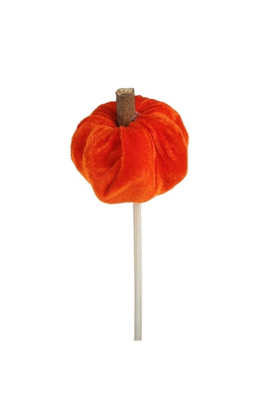 OEM Stick cu Dovleac Catifelat Portocaliu 60cm – atmosferă caldă pentru decor...