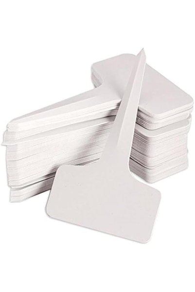GENERAL Horticultural T-Shaped Plant Labels 100 Pack – Reusable Plastic Garde...