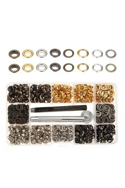 VICASKY Leather Eyelet Grommet Tool Kit Eyelets Washers for Crafts Handmade P...