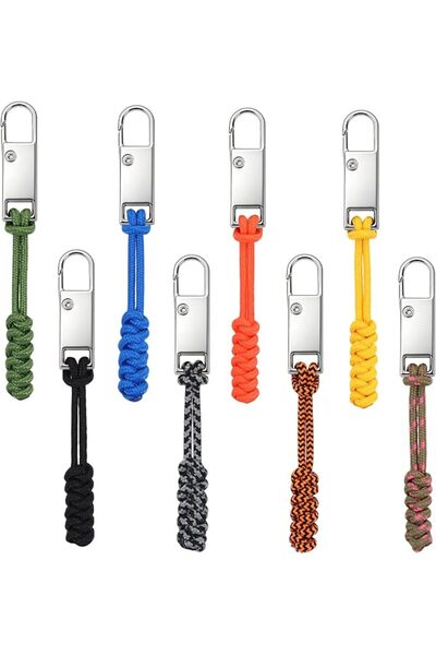 GENERAL NOVWANG 8 Pack Metal Zipper Pull Replacement Backpack Zipper Pulls wi...
