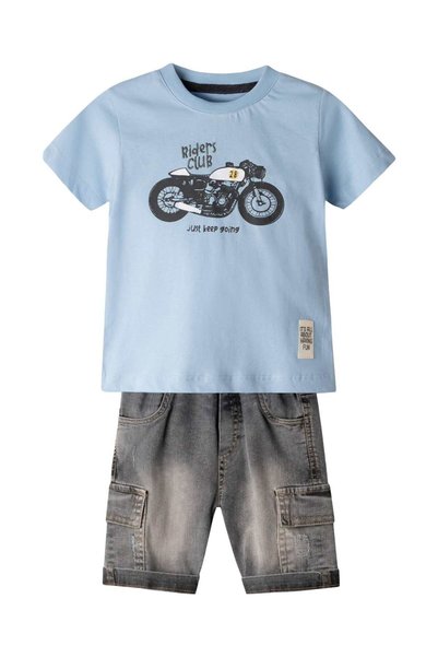 hashtag Παιδικό Σετ Βερμούδας "RIDERS CLUB"