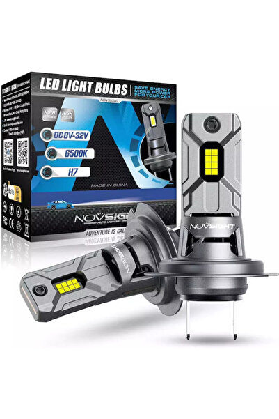 NOVSIGHT Λάμπες Αυτοκινήτου H7 LED 6500K Ψυχρό Λευκό 12V 60W 2 τεμάχια