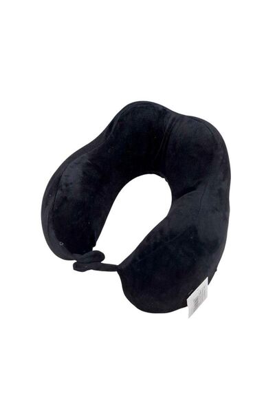 Tradesor Μαξιλάρι αυχένα ταξιδίου - Memory Foam - 718936 - Black