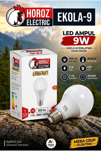 9 W Led Ampül (10 Adet)