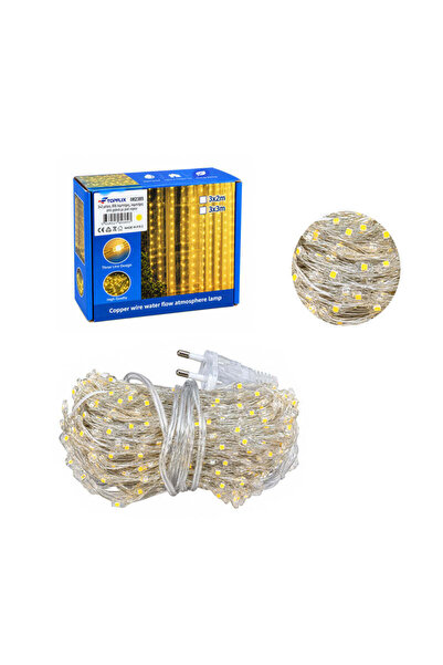 OEM Κουρτίνα LED 800 Λαμπάκια Θερμού Φωτισμού 3x2m - 800 LED Warm White Curta...