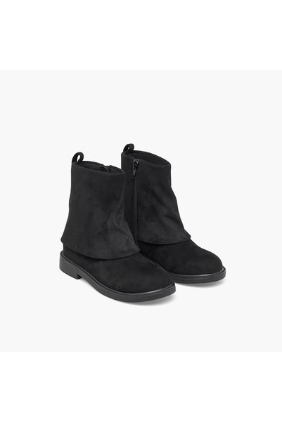 Little Missy Girls Foldover Ankle Boots