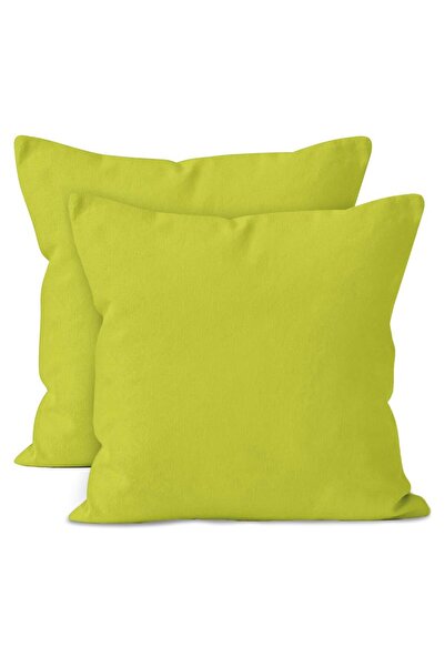COM LIVING HOUSE Set de 2 fețe de pernă 35 x 35 cm bumbac ranforce verde lime