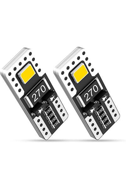NOVSIGHT Λάμπες Αυτοκινήτου T10 Canbus LED 6000K Ψυχρό Λευκό 12V 2W 2 τεμάχια