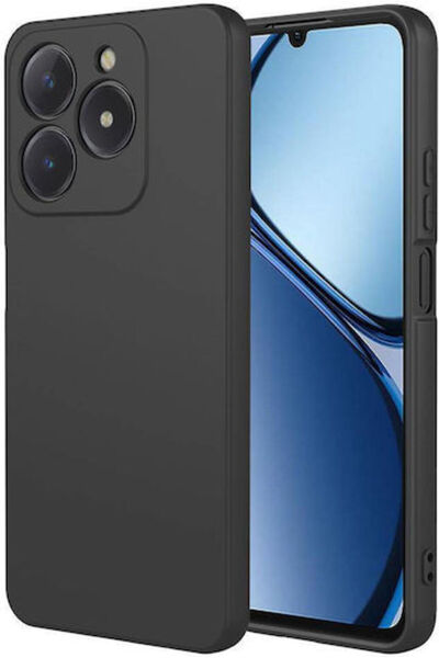 OEM Realme Θήκη Πλάτης Σιλικόνης Μαύρη (Realme C61/c63)