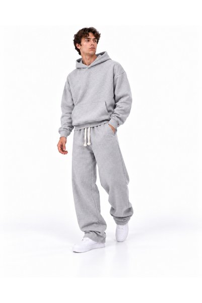 Kheten Bruno Men's Oversize Hoodie 100% Cotton Hooded Winter Sweatshirt
