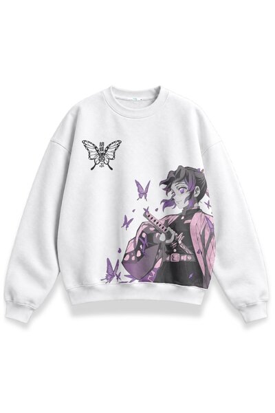 Fuddy Moda Unisex velika majica bez kapuljače sa štampanim motivom anime seri...