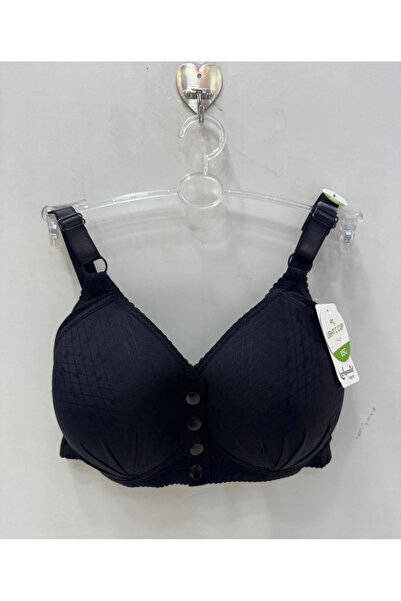 AYSEMIN Women's C Cup Front Button Gathering Bra