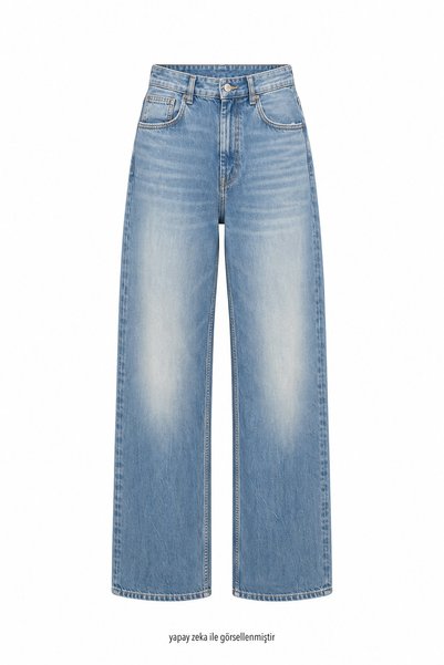 elifteke Candy Straight Cut Jean Light Blue