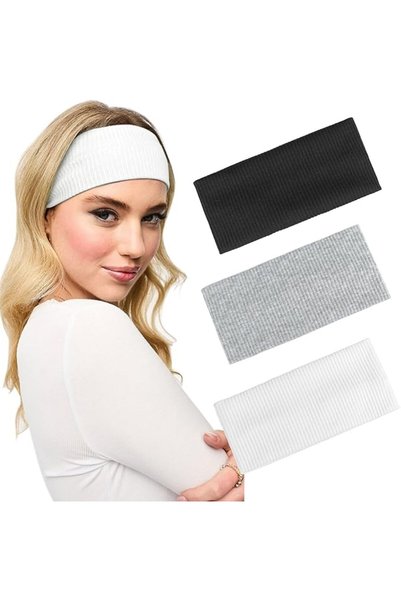 BloomSistanbul Blooms headband headbands hair band head band white black grey