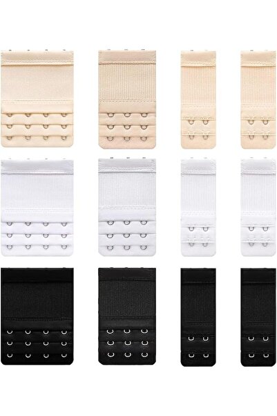 GENERAL 12 Pieces Bra Extensions, 2 Hooks/3 Hooks/4 Hooks Bra Extension Bra B...