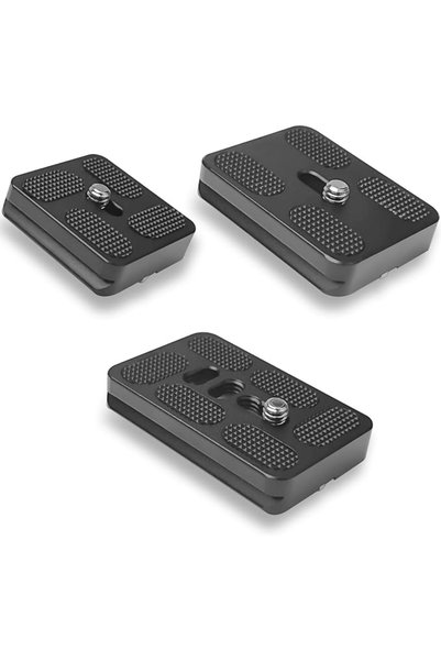 CiShow مجموعة من 3 ألواح تثبيت سريعة للكاميرا، طراز PU-40A، 50A، 60A، لوحة تث...