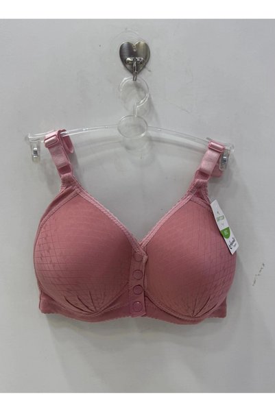 AYSEMIN Women's C Cup Front Button Gathering Bra