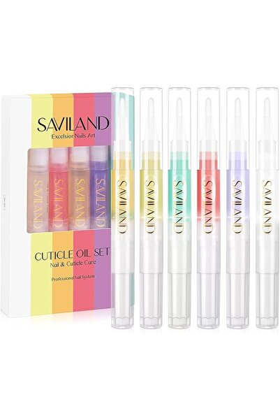 Saviland - Natural Cuticle Oil Pen: 6 Pcs Nail Cuticle Revitalizing Oil with ...