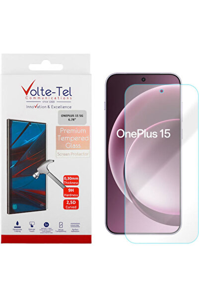 Volte-Tel Σκληρυμένο Γυαλί Oneplus 15 5g 6.78 ιντσών 9H 0.30 χιλιοστά 2.5D Πλ...
