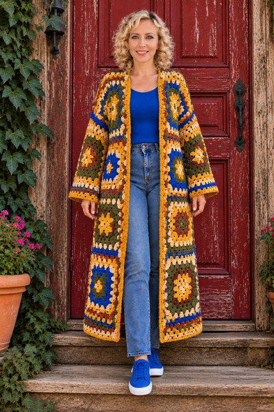 Generic Brand Ydr Design Thick Threaded Cardigan