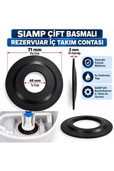 SIAMP Çift Basmalı Rezarvuar İç Takım Contası