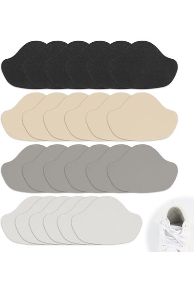 SYOSI 24 Pcs Shoe Heel and Toe Repair Patches Kit, Self-Adhesive Shoe Hole Re...