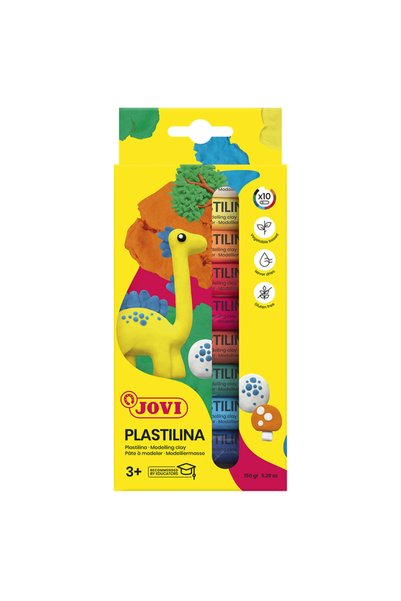 Jovi Plastilina 10 Renk Kurumayan Oyun Hamuru