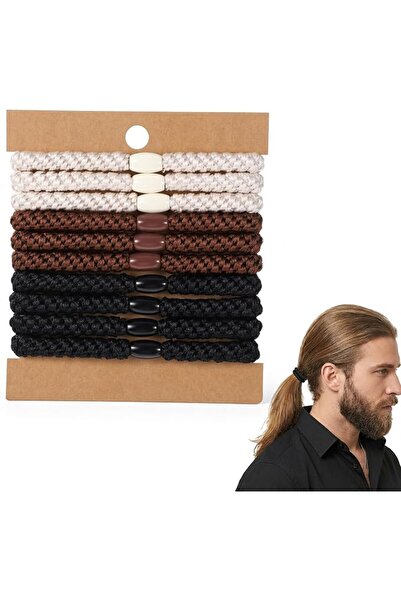 GENERAL Pack of 10 Braided Hair Ties for Men Hair Bobbles Bracelet