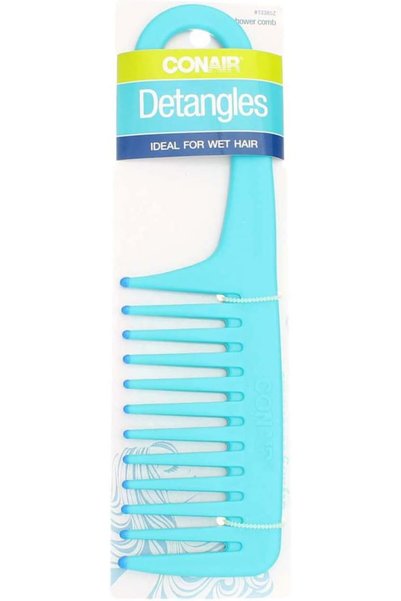 Conair مشط استحمام كون كومب، عبوة من قطعتين، قطعة واحدة لكل عبوة