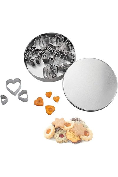 GENERAL Mini Cookie Cutter Shapes Set - 24 Pieces Stainless Steel Metal Small...