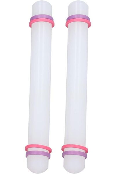 GENERAL Tiseong 2Pcs Non-Stick Plastic Dough Scraper with Strong Handle for B...