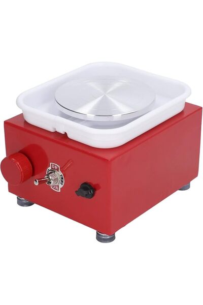 Pinsofy Mini Pottery Wheel, Pottery Wheel Low Noise Stable Rotation High Safe...