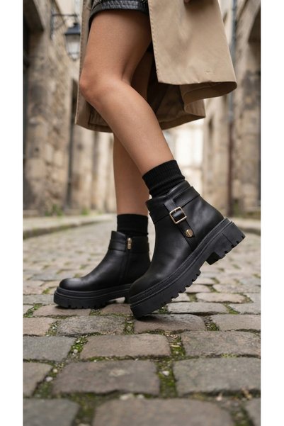 NOVELLAM SHOES Cizme de damă Dora, piele neagră