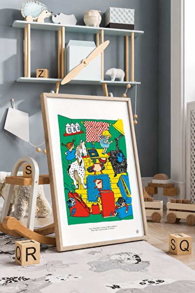 KEYFHOME Pipiina kuća, uokvireni MDF poster sa slikom, dekoracija zidova za d...