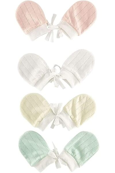 GENERAL 4 Pairs Newborn Baby Mittens Gloves, Baby Products for Boys & Girls