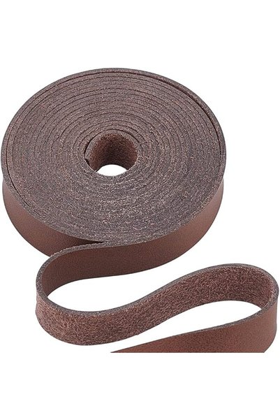 SYOSI Brown Leather Strap Strip, SYOSI, 2cm Wide 2m Long Leather Belt Strips ...