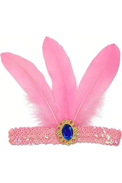 GENERAL Feather headpieces set of 2 1920s Jazz Age vintage-style hair accesso...