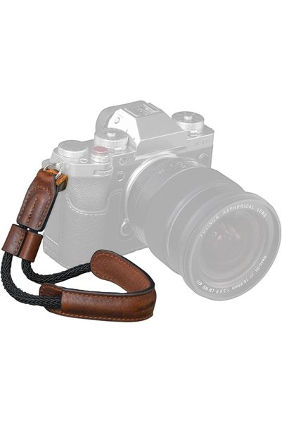 TERRIFI حزام معصم للكاميرا، حزام يد جلدي عتيق الطراز لكاميرات DSLR والكاميرات...