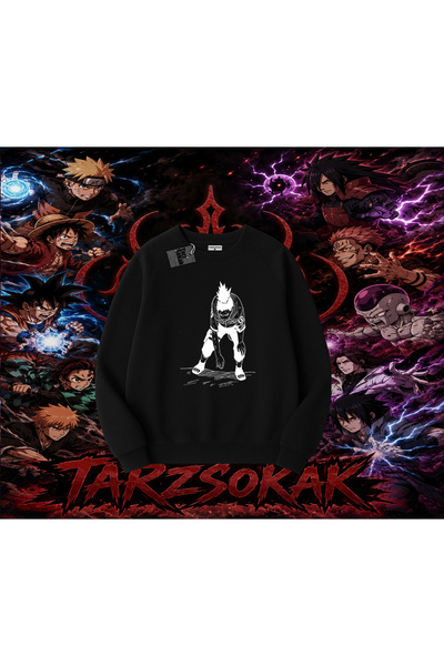 Tarzsokak Shikamaru Nara Naruto Anime Character Oversize Unisex Crew Neck Swe...