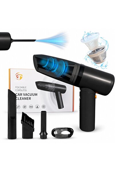 ANDCRIS ®   Aspirator auto portabil, aspirator de mână fără fir, 12000 Pa, as...